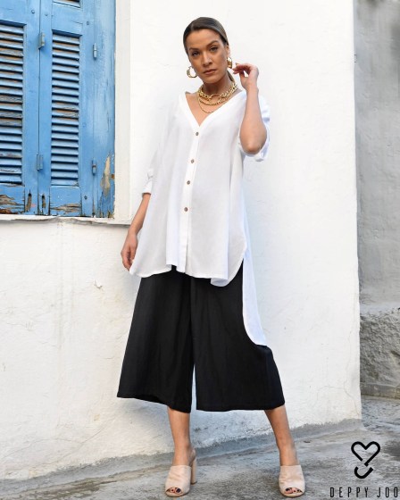 φωτογραφία πουκάμισου oversize lyocell